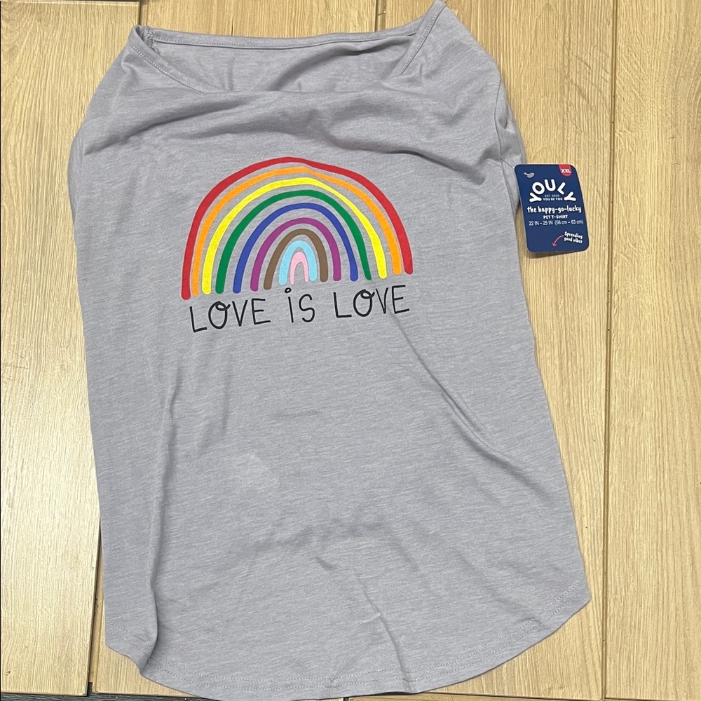Gray Love is Love Rainbow Tee